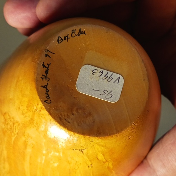 Box Elder Wood Bowl Hand Carved One-of-a-kind #eshopchicago Wooden Turned Art - Picture 7 of 7